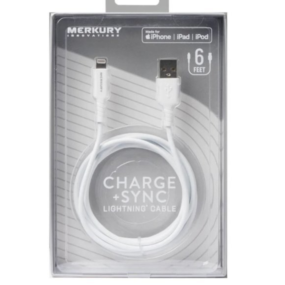 NWB‎ MERKURY 6 ft Charge and Sync Lightning Cable